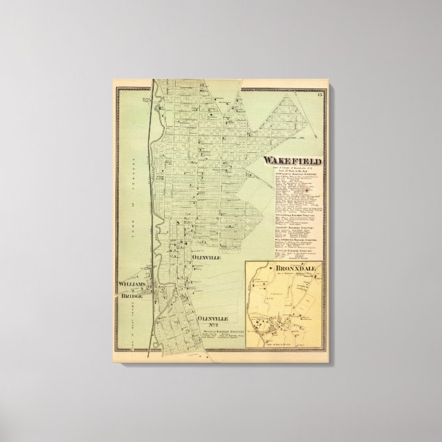 Wakefield, Bronxdale Canvas Print (Front)