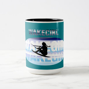 Wakegirls wakeboarding Mug personalized add name
