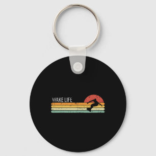 Wakesurfing Life Wakesurf Wakesurfer Vintage Retro Keychain