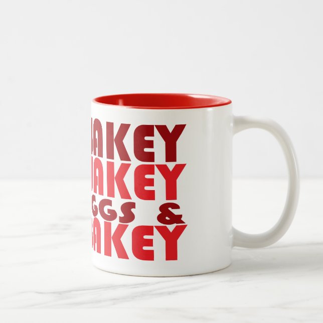 Wakey Wakey Eggs and Bakey Two-Tone Coffee Mug (Right)
