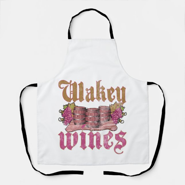 Wakey Wines  Apron (Front)