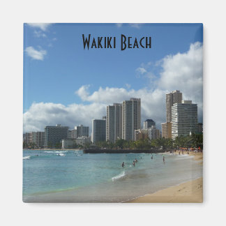 Wakiki Beach Hawaii Photo Magnet Oahu Honolulu
