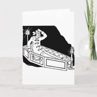 Waking in a Coffin Card