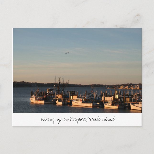  Waking up in Newport, Rhode Island Postcard (Front)