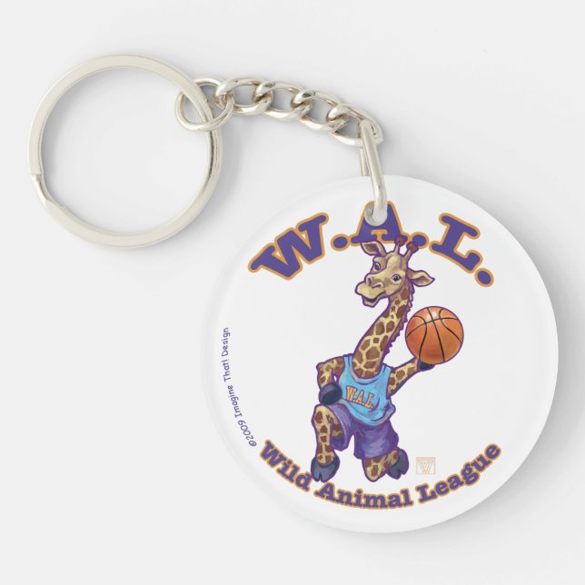WAL Basketball Keychain (Front)
