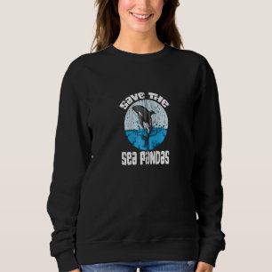 Wal Wale Orcas Walschützer Wal Fan Save the Sea Pa Sweatshirt