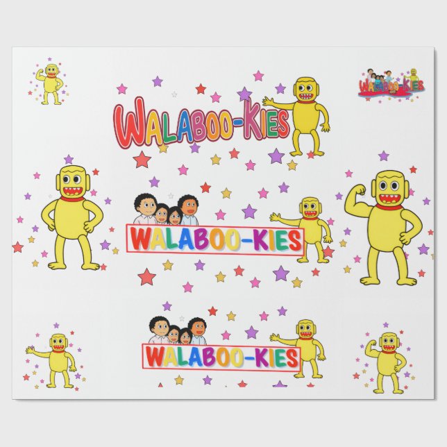 Walabookies wrapping paper (Flat)