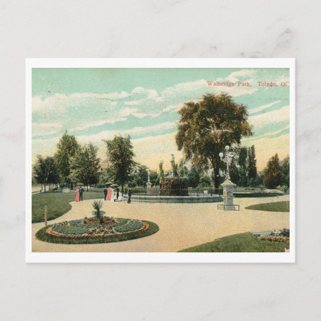 Walbridge Park, Toledo, Ohio Vintage Postcard (Front)