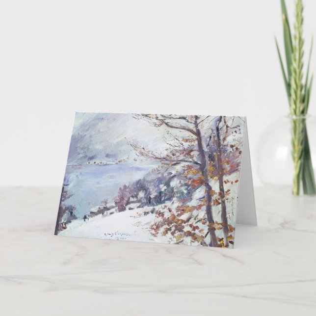 Walchensee in Winter | Lovis Corinth Card (Front)