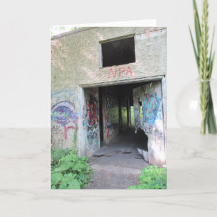 "Walcott Insane Asylum Doorway" Birthday Card #2