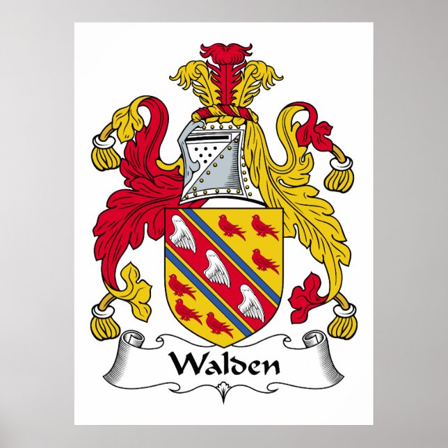 Walden Family Crest Poster (Front)