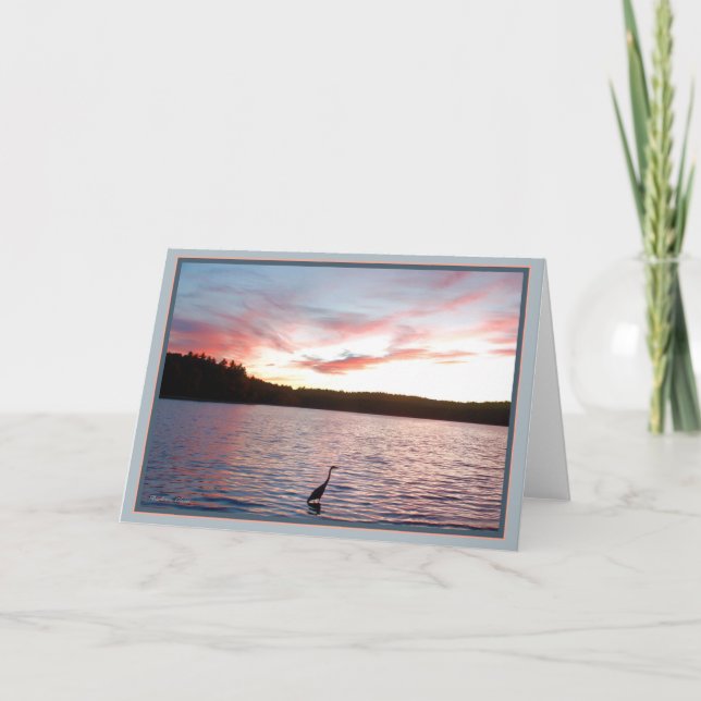 Walden Pond: Heron Card (Front)