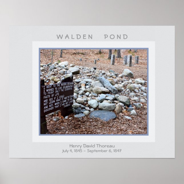 Walden Pond Poster (Front)