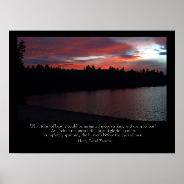 Walden Pond Poster - Love Note to the Sky (Front)