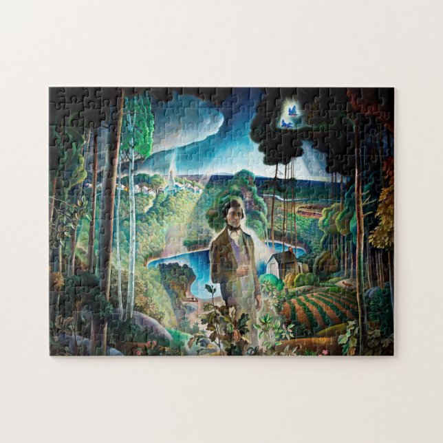 Walden Pond Revisited by Newell Convers Wyeth Jigsaw Puzzle (Horizontal)