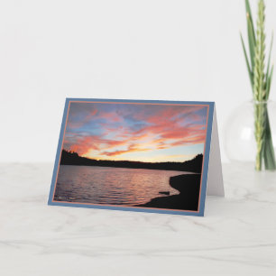 Walden Pond: Sunset Card