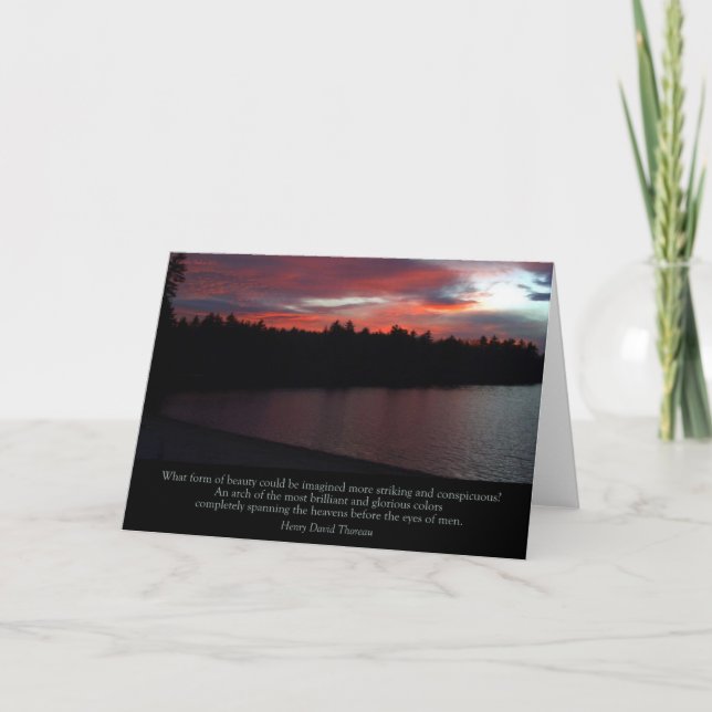 Walden Pond "What Form of Beauty" card (Front)