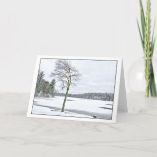 Walden Pond: Winter  Holiday Card