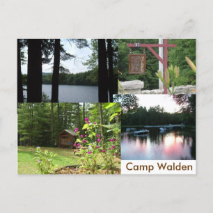 walden stationary postcard