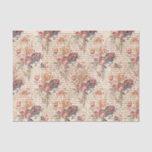 Walden Vintage Garden Flowers Tissue Paper