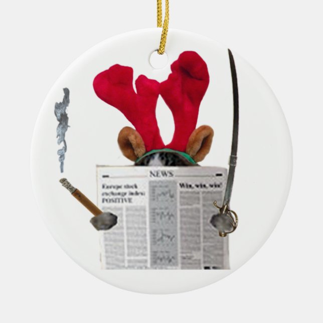 Waldo Ceramic Ornament (Front)