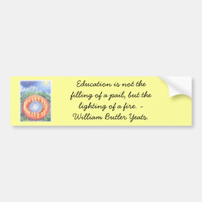 waldorf school bumper sticker (Front)