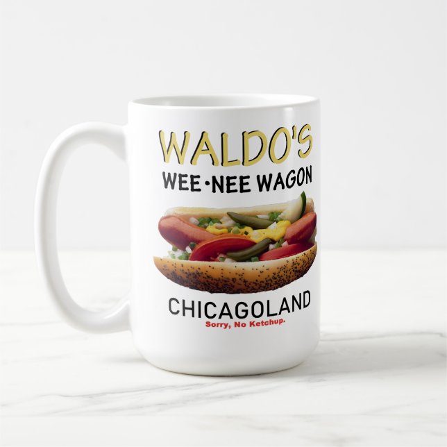 Waldo's Wee Nee Wagon, Chicagoland Coffee Mug (Left)