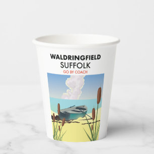 Waldringfield Suffolk ravel poster. Magnet Paper Cups