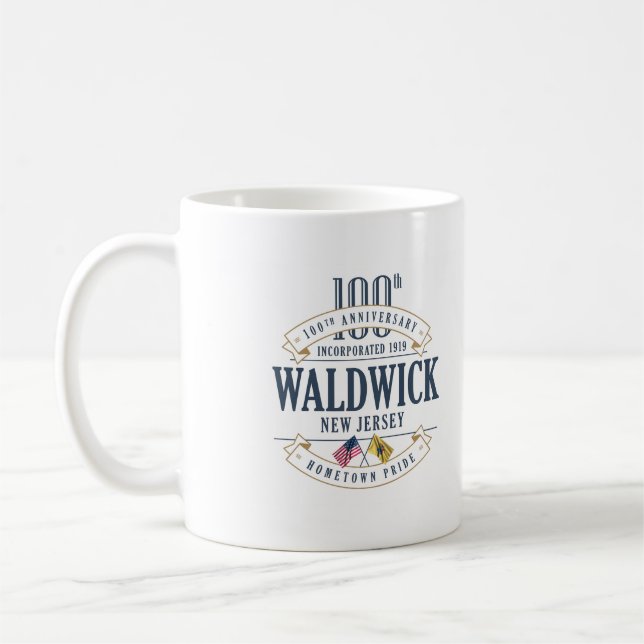 Waldwick, New Jersey, 100th Anniv. Coffee Mug (Left)