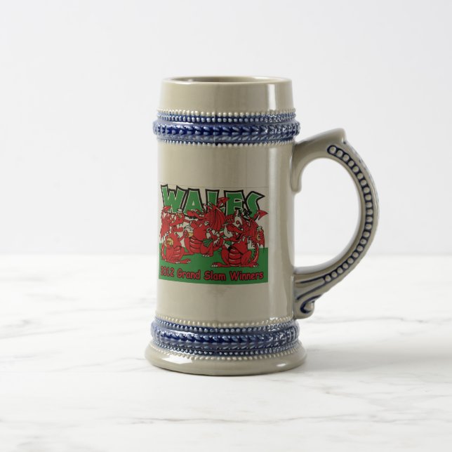 Wales 2012 Grand Slam Rugby Stein (Right)