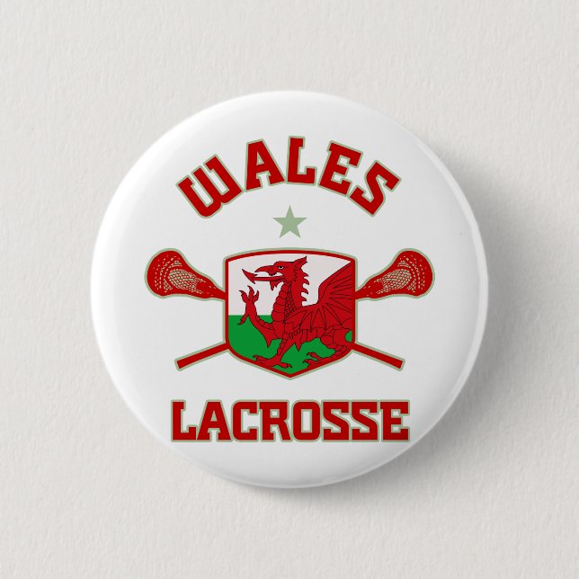 Wales 2 Inch Round Button (Front)