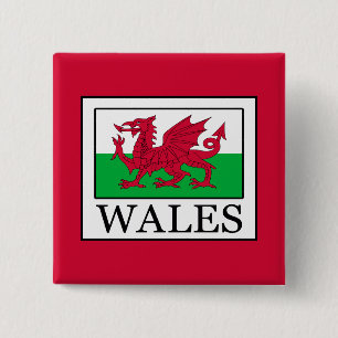 Wales 2 Inch Square Button