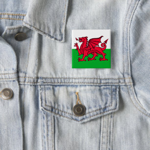 Wales 2 Inch Square Button