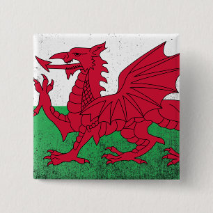 Wales 2 Inch Square Button