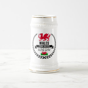 Wales Beer Stein
