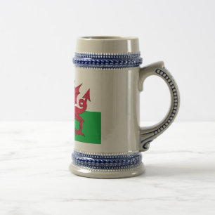 wales beer stein
