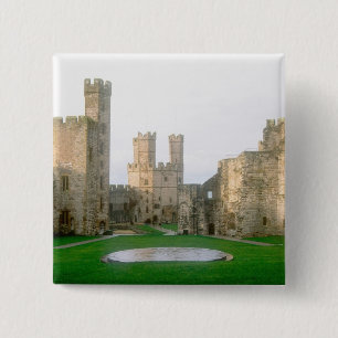 Wales, Caernarfon castle, one of Edward's 2 Inch Square Button