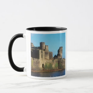 Wales - Caerphilly castle, with a view of the Mug