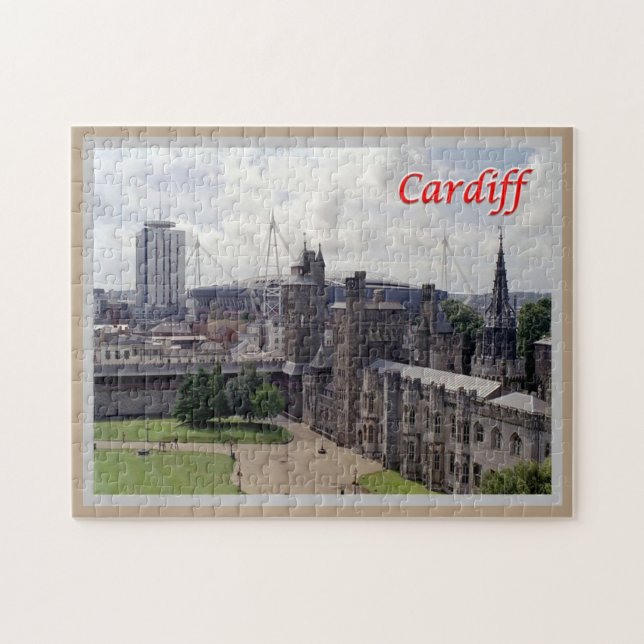 Wales - Cardiff - Jigsaw Puzzle (Horizontal)