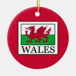 Wales Ceramic Ornament