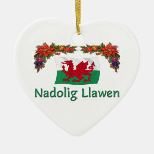\Wales Christmas Ceramic Ornament