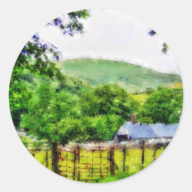 WALES CLASSIC ROUND STICKER (Front)