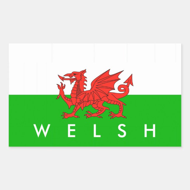 wales country flag british nation welsh symbol sticker (Front)
