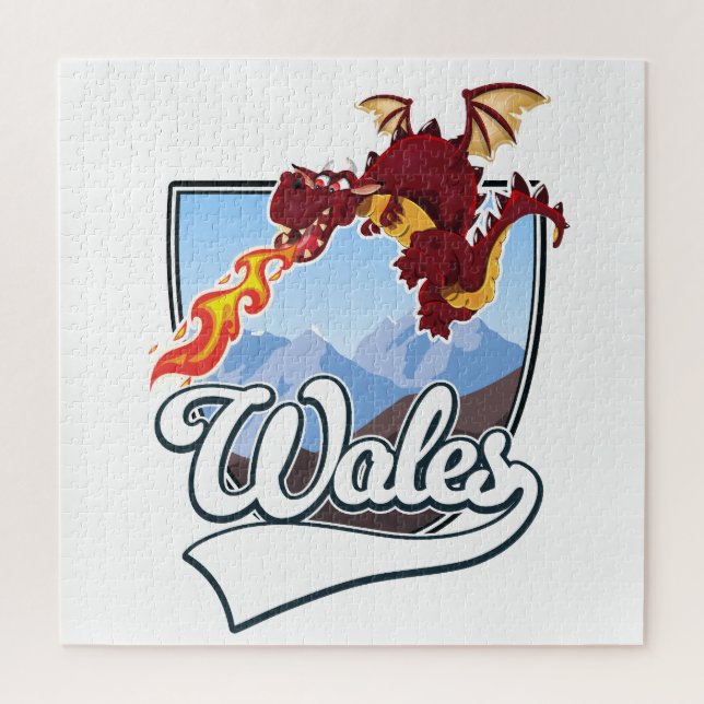 Wales Dragon logo  Jigsaw Puzzle (Vertical)