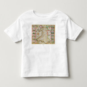 Wales, engraved by Jodocus Hondius Toddler T-shirt