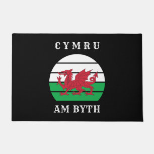 Wales Flag Cymru Am Byth Proud To Be Welsh Doormat