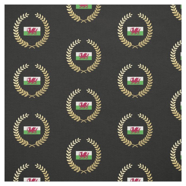 Wales Flag Fabric (Swatch)