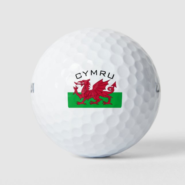 wales flag golf balls (Front)