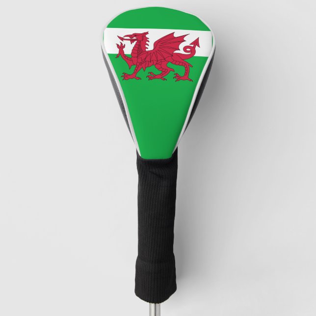wales flag golf head cover (Front)