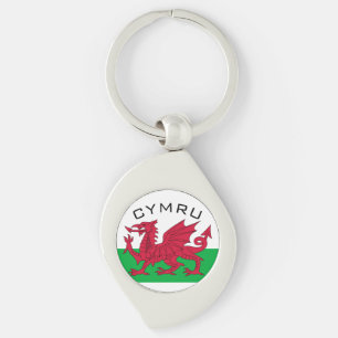 wales flag keychain